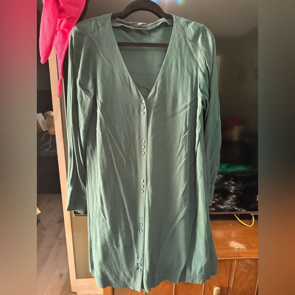 Madewell Forest Green Blouse